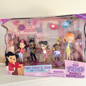 Disney The Proud Family Penny Proud & Crew Mini Figurine Set